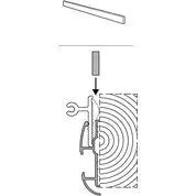 Adapter/Monteringsskinne Fra Thule Til W-150 Sport G2 Hobby 2015.