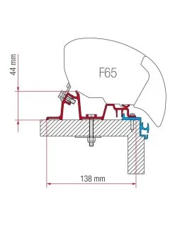 Adapter Til Fiamma Markise F80 - F65 Til Hobby Excellent