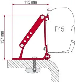 Adaptersæt Til Fiamma F45 "Roof"