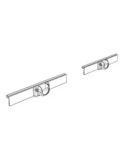 Skinne Til Montering Af Cykelholder I Vindueskinne - 2 Delt