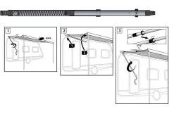 Thule Omnistor Understøtte 6200 Str.: D 2,5 X L 3-4,5 M.