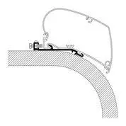 Adapter Til Hymer Serie 6200/9200. Længde 4,00 Meter.