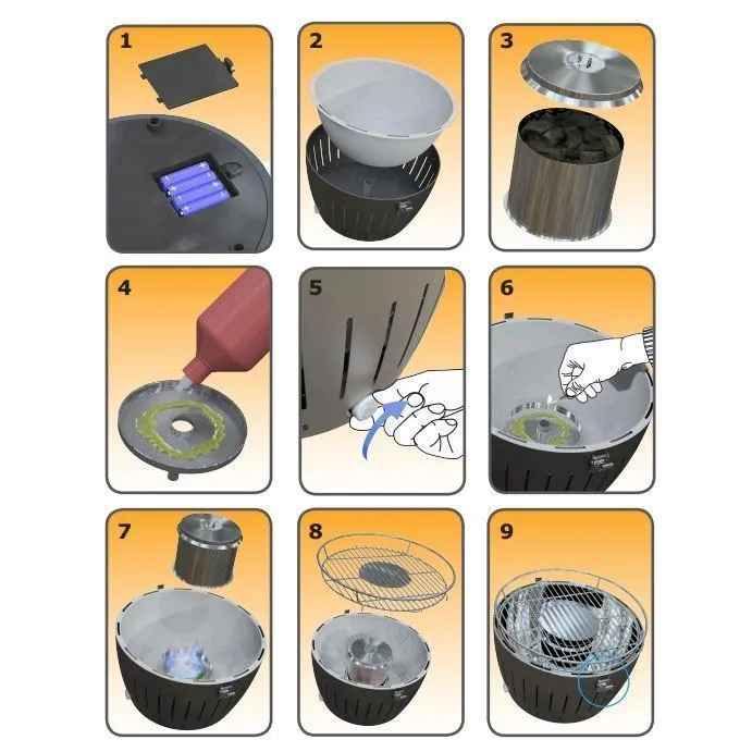 Lotus Grill Ø34 Cm Lilla - Billede 3