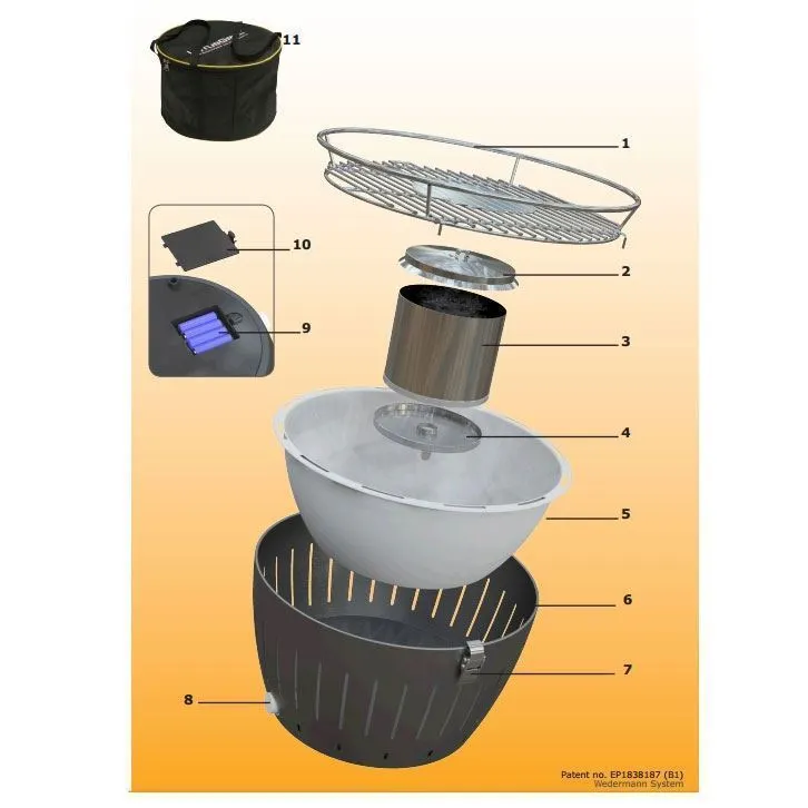 Lotus Grill Ø34 Cm Lilla - Billede 4